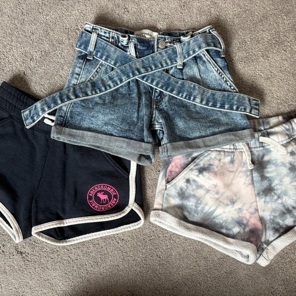 Abercrombie Kids Denim and Tie-Dye Shorts Bundle. Size 5-6 - Picture 1 of 1
